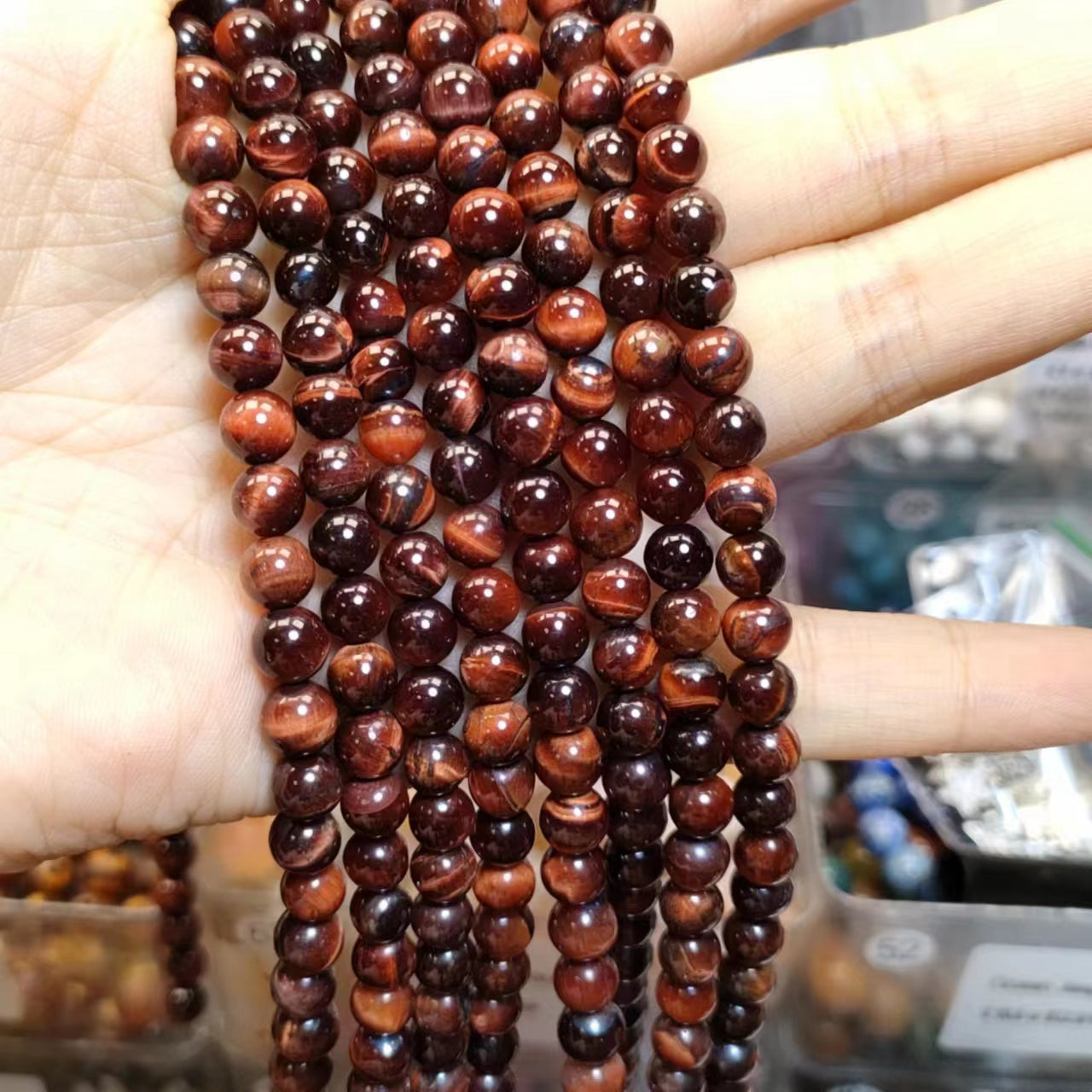 Link-B【6mm】(1 bowl=6 scoops or 3 strands) DIY high quality natural beads