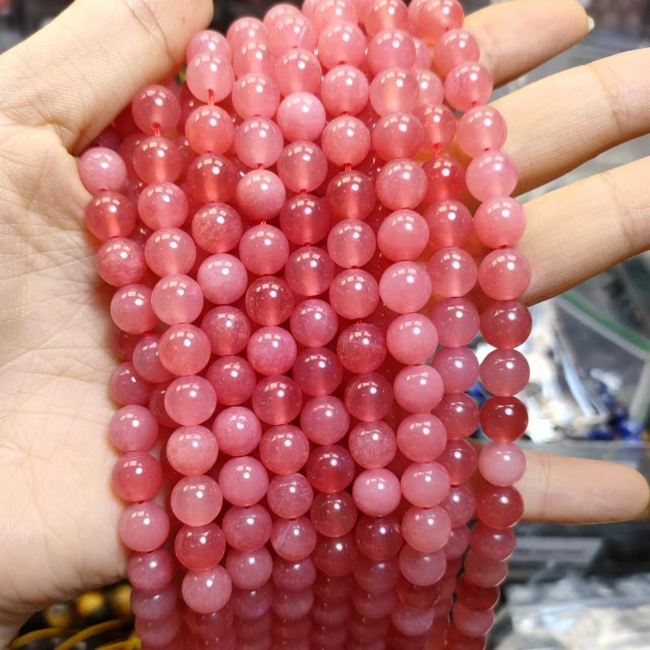Link-D【VIP 8mm】(1 bowl=15 scoops or 3 strands)DIY high quality Crysal beads
