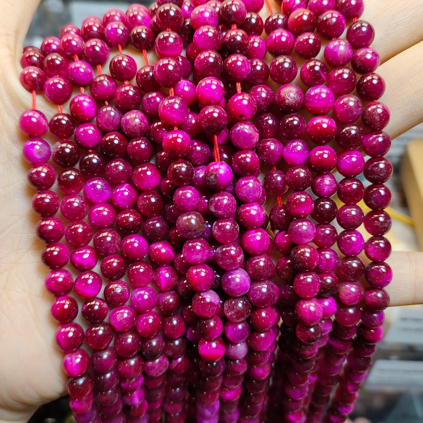 Link-B【6mm】(1 bowl=6 scoops or 3 strands) DIY high quality natural beads