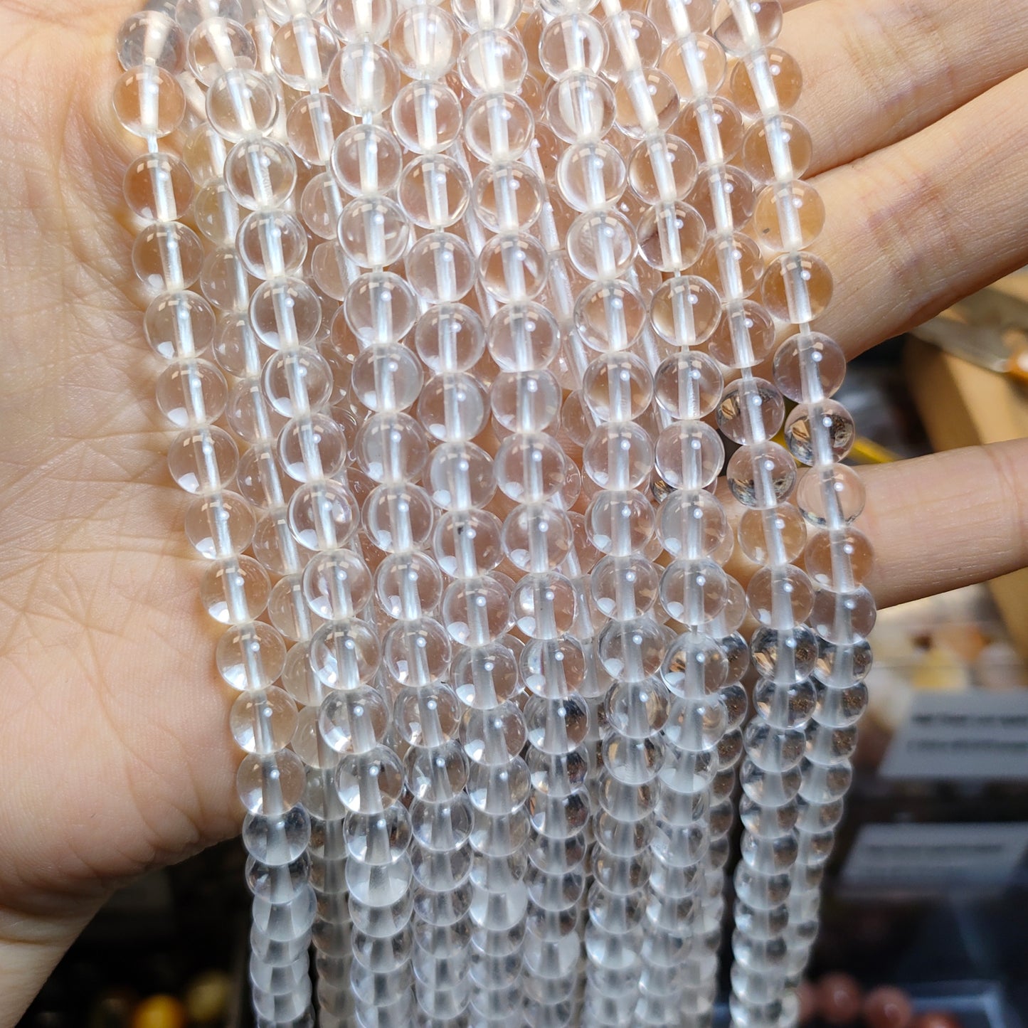 Link-B【6mm】(1 bowl=6 scoops or 3 strands) DIY high quality natural beads