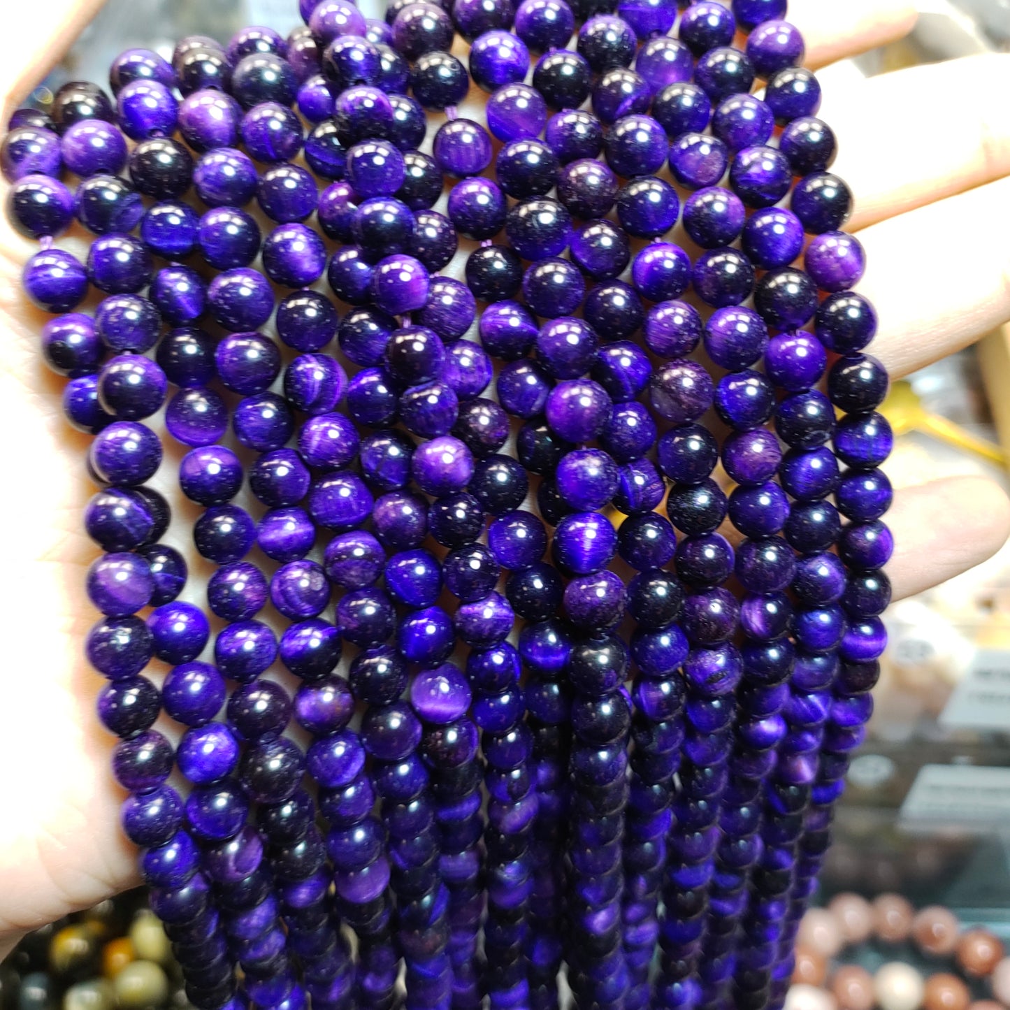 Link-B【6mm】(1 bowl=6 scoops or 3 strands) DIY high quality natural beads