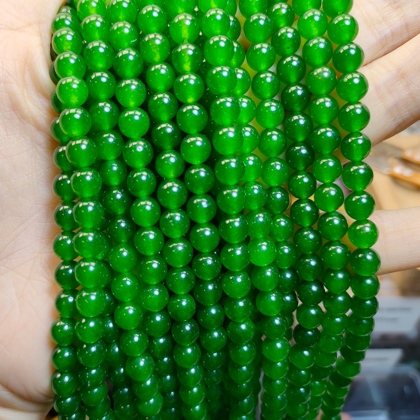 Link-B【6mm】(1 bowl=6 scoops or 3 strands) DIY high quality natural beads