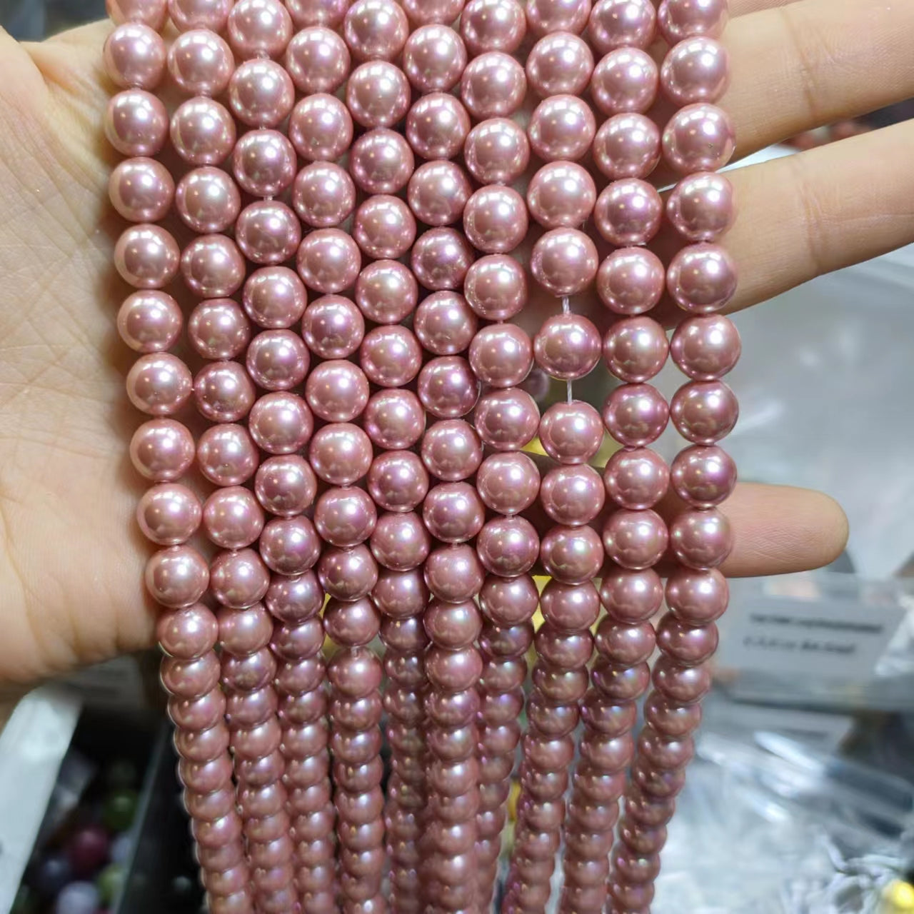 Link-B01【6mm】(1 bowl=6 scoops or 3 strands) DIY high quality natural beads
