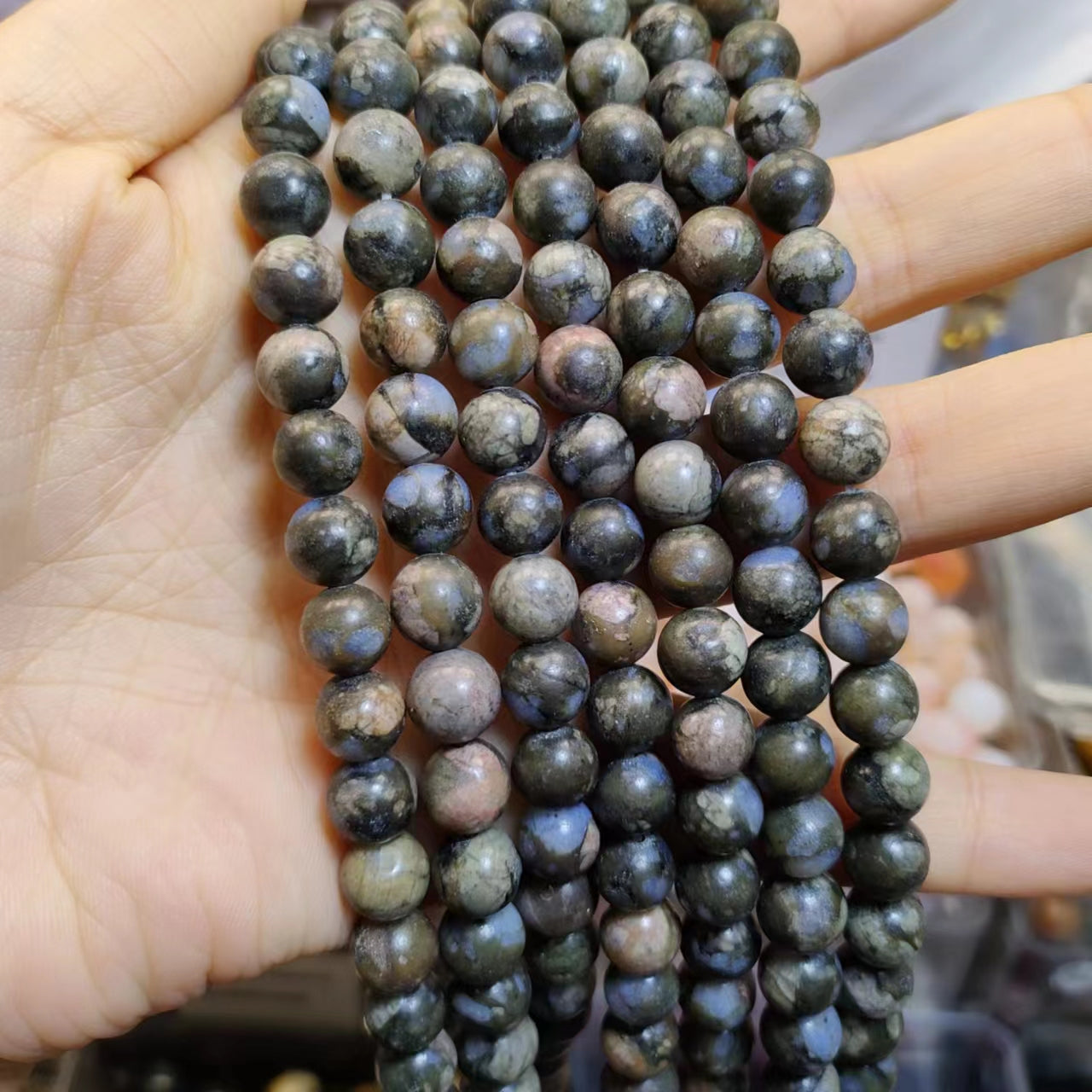 Link-C【8mm】(1 bowl=15 scoops or 3 strands) DIY High Quality Beads