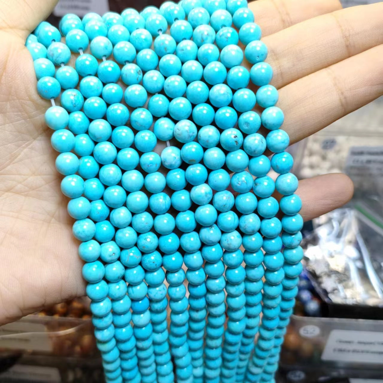 Link-B【6mm】(1 bowl=6 scoops or 3 strands) DIY high quality natural beads
