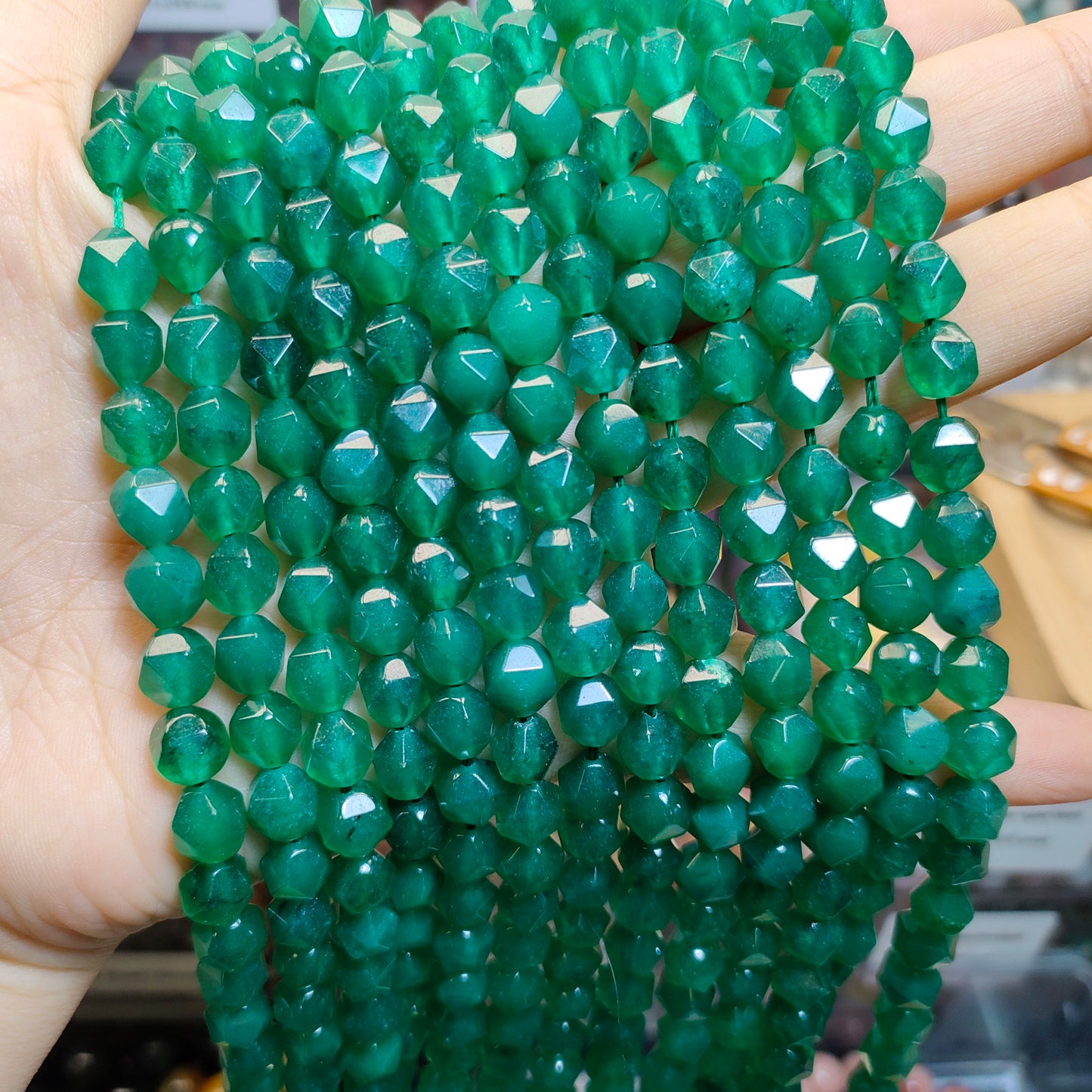 Link-G【Irregular shape】 Oval & Heart & Bamboo & Diamond& Donut & Barrel Beads & Chips DIY high quality Crysal