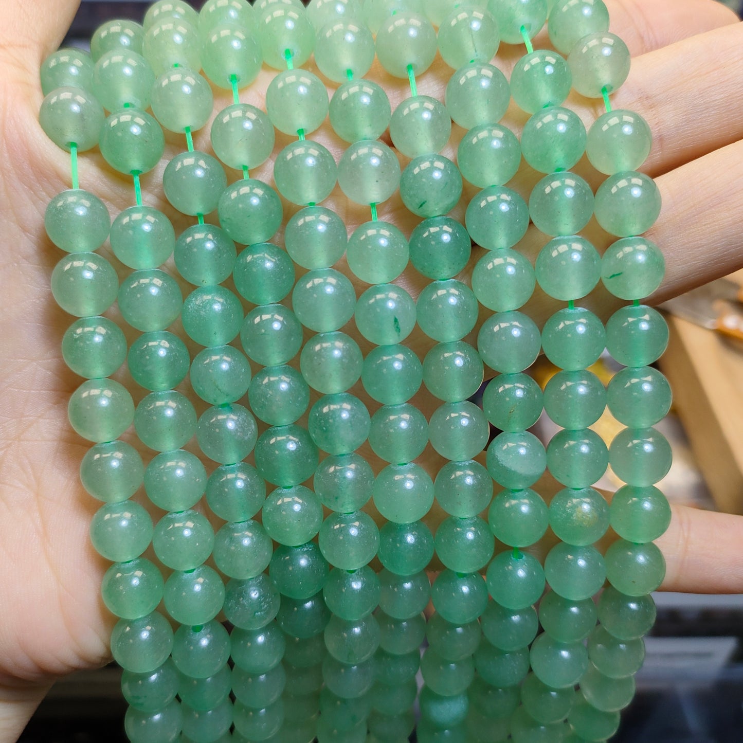 Link-B【6mm】(1 bowl=6 scoops or 3 strands) DIY high quality natural beads