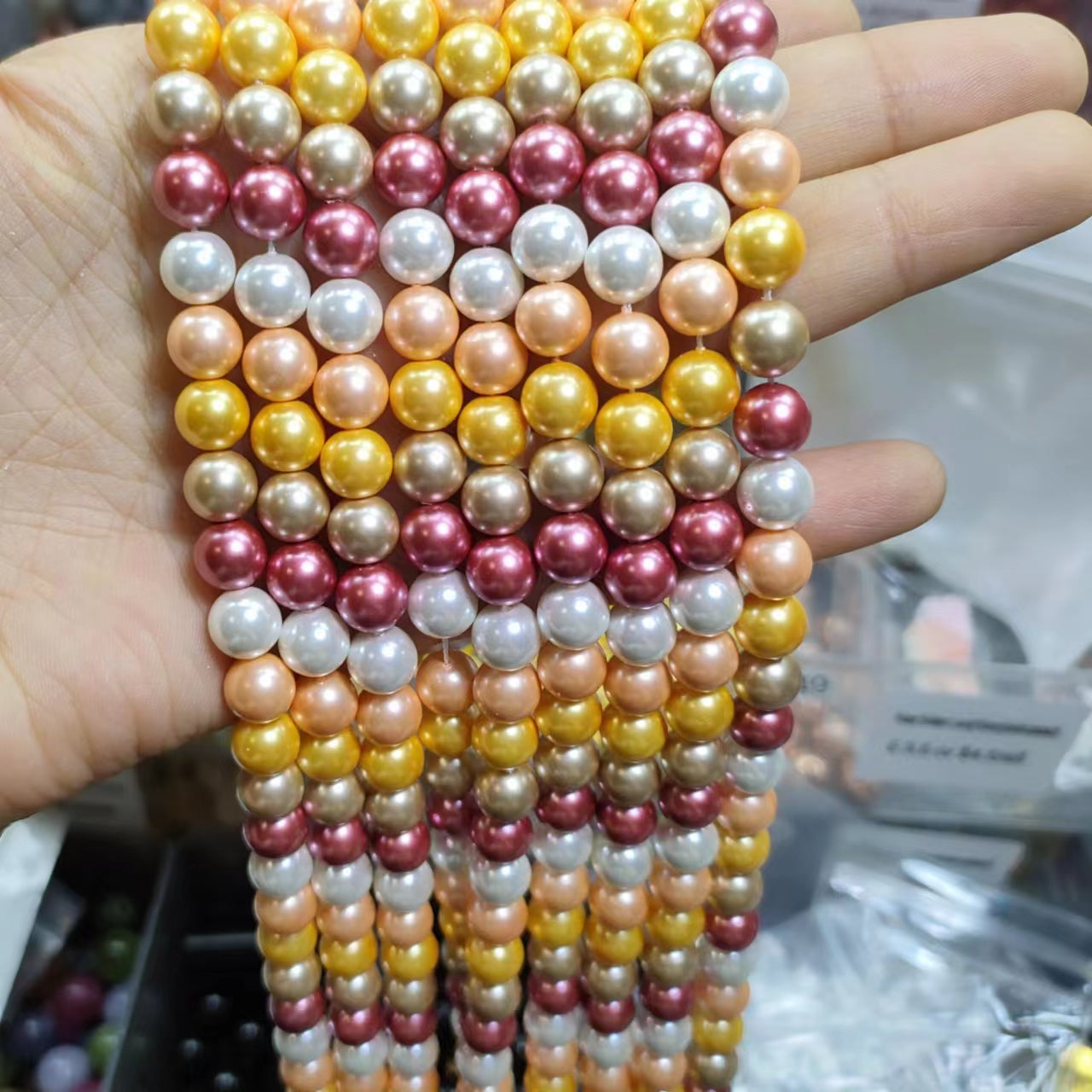 Link-E 【10mm】 (1 bowl = 15 scoops or 2 strnads) DIY high quality beads