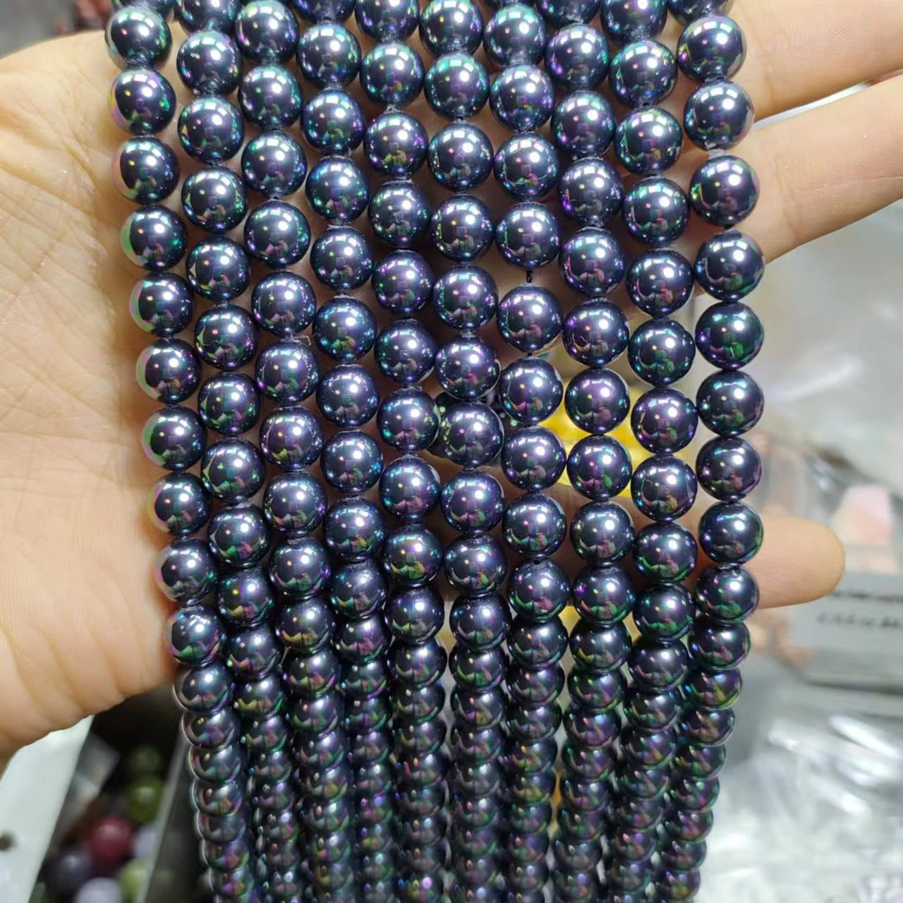 Link-B01【6mm】(1 bowl=6 scoops or 3 strands) DIY high quality natural beads