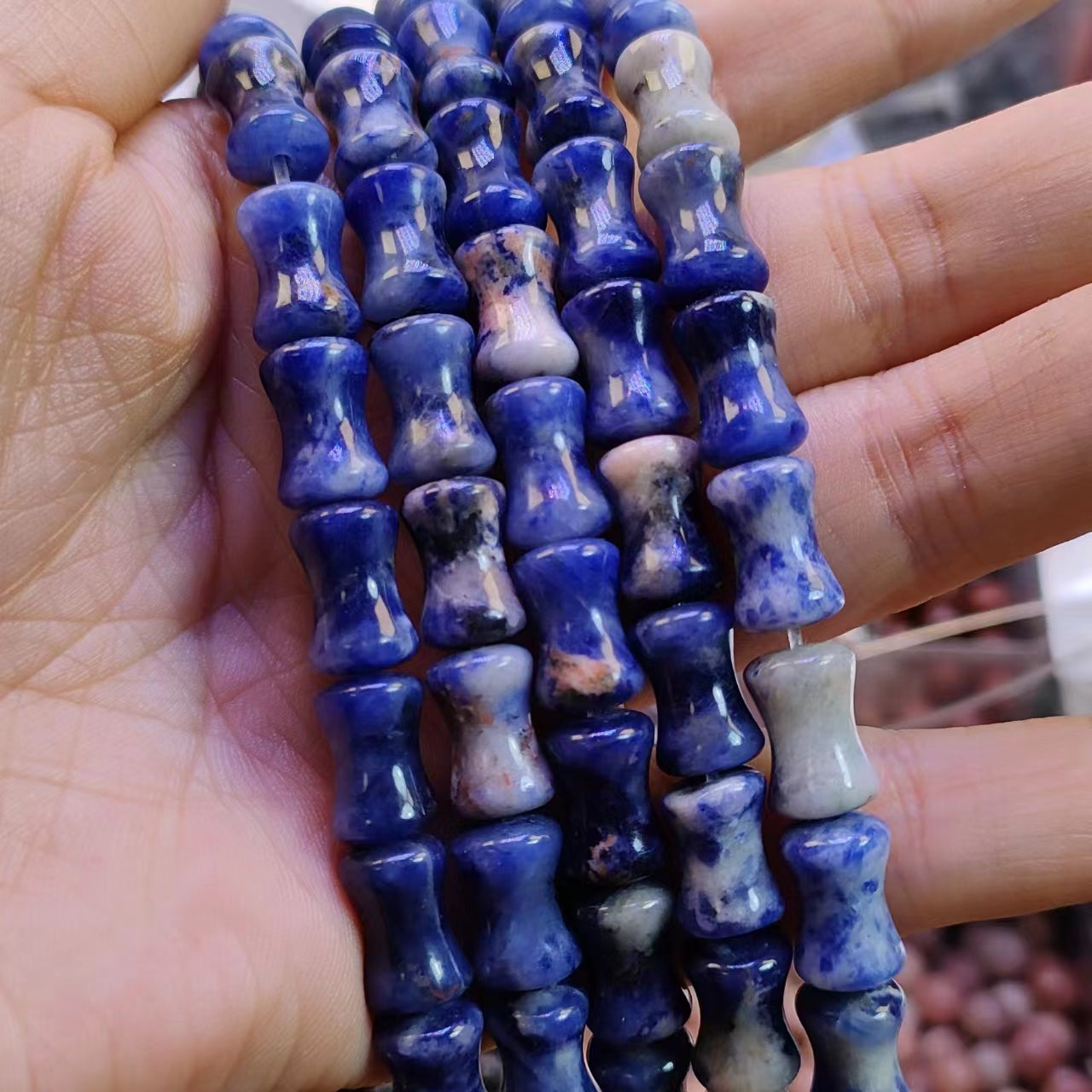 Link-G【Irregular shape】 Oval & Heart & Bamboo & Diamond& Donut & Barrel Beads & Chips DIY high quality Crysal
