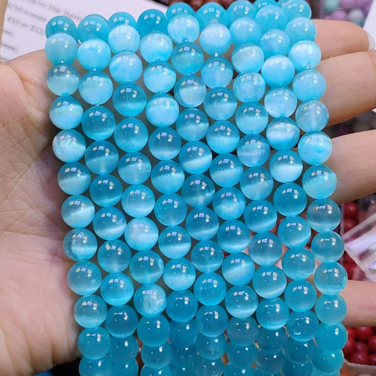 Link-D【VIP 8mm】(1 bowl=15 scoops or 3 strands)DIY high quality Crysal beads