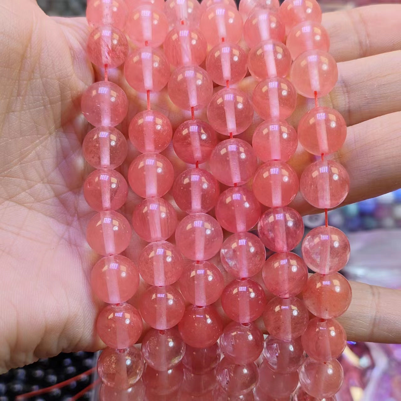 Link-B【6mm】(1 bowl=6 scoops or 3 strands) DIY high quality natural beads