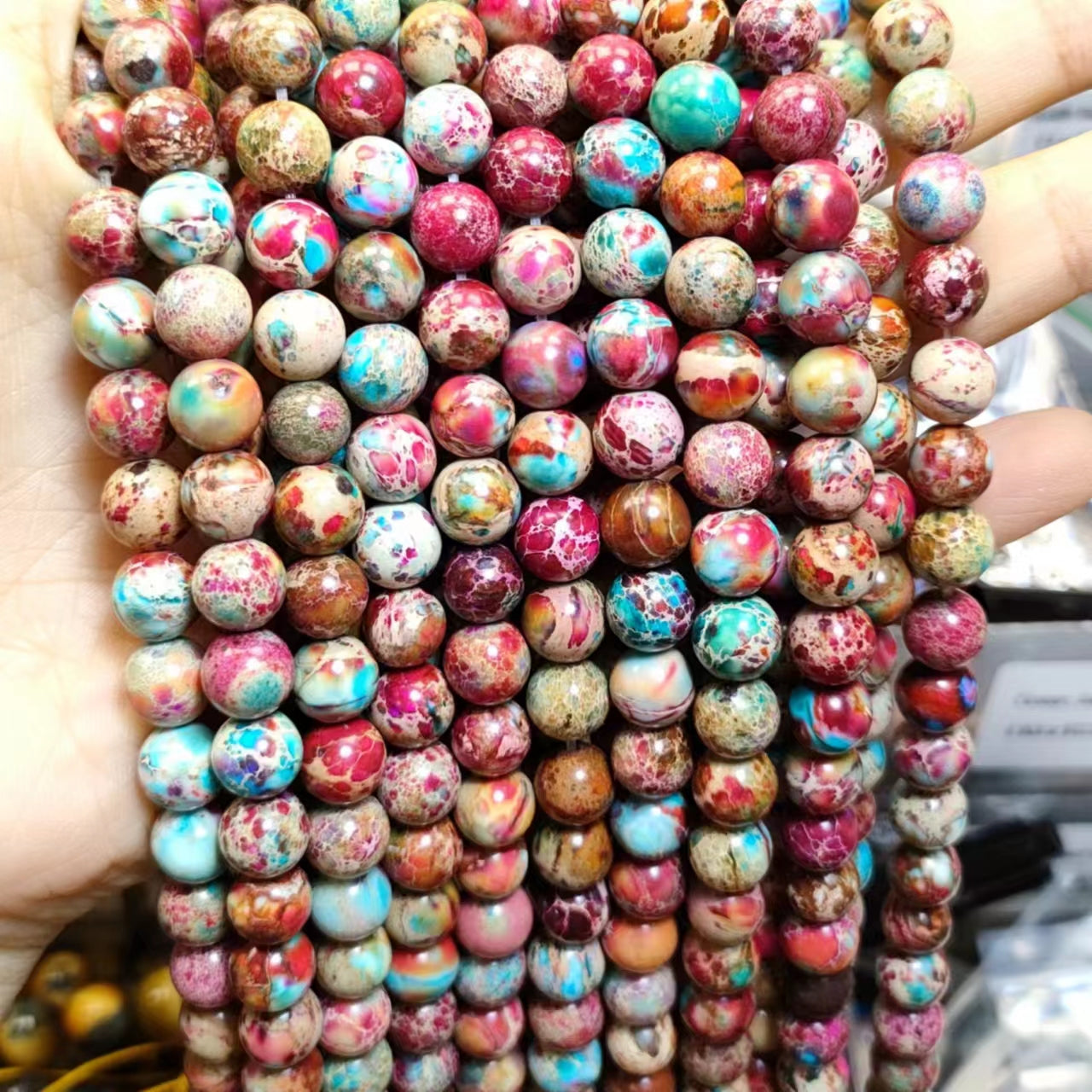 Link-D【VIP 8mm】(1 bowl=15 scoops or 3 strands)DIY high quality Crysal beads