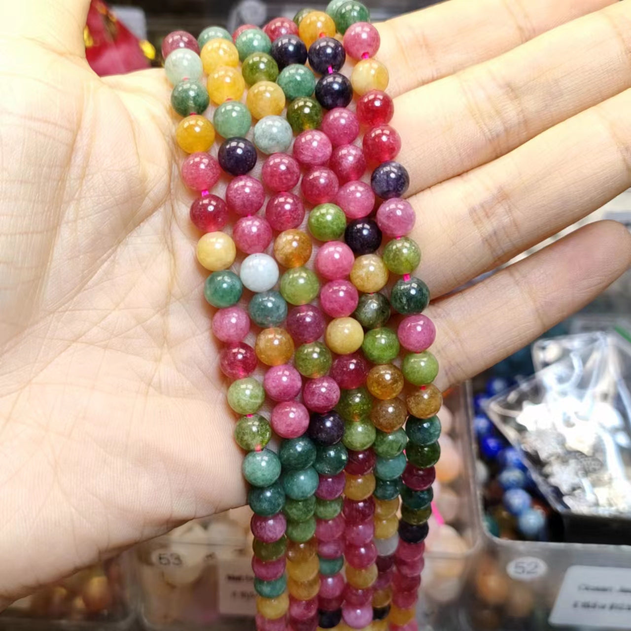 Link-B【6mm】(1 bowl=6 scoops or 3 strands) DIY high quality natural beads