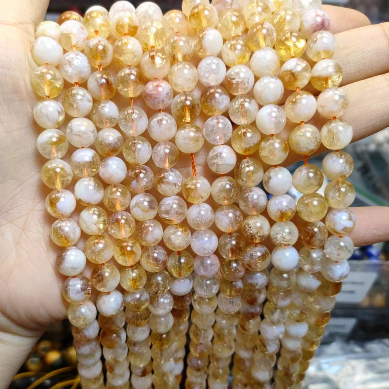 Link-D【VIP 8mm】(1 bowl=15 scoops or 3 strands)DIY high quality Crysal beads