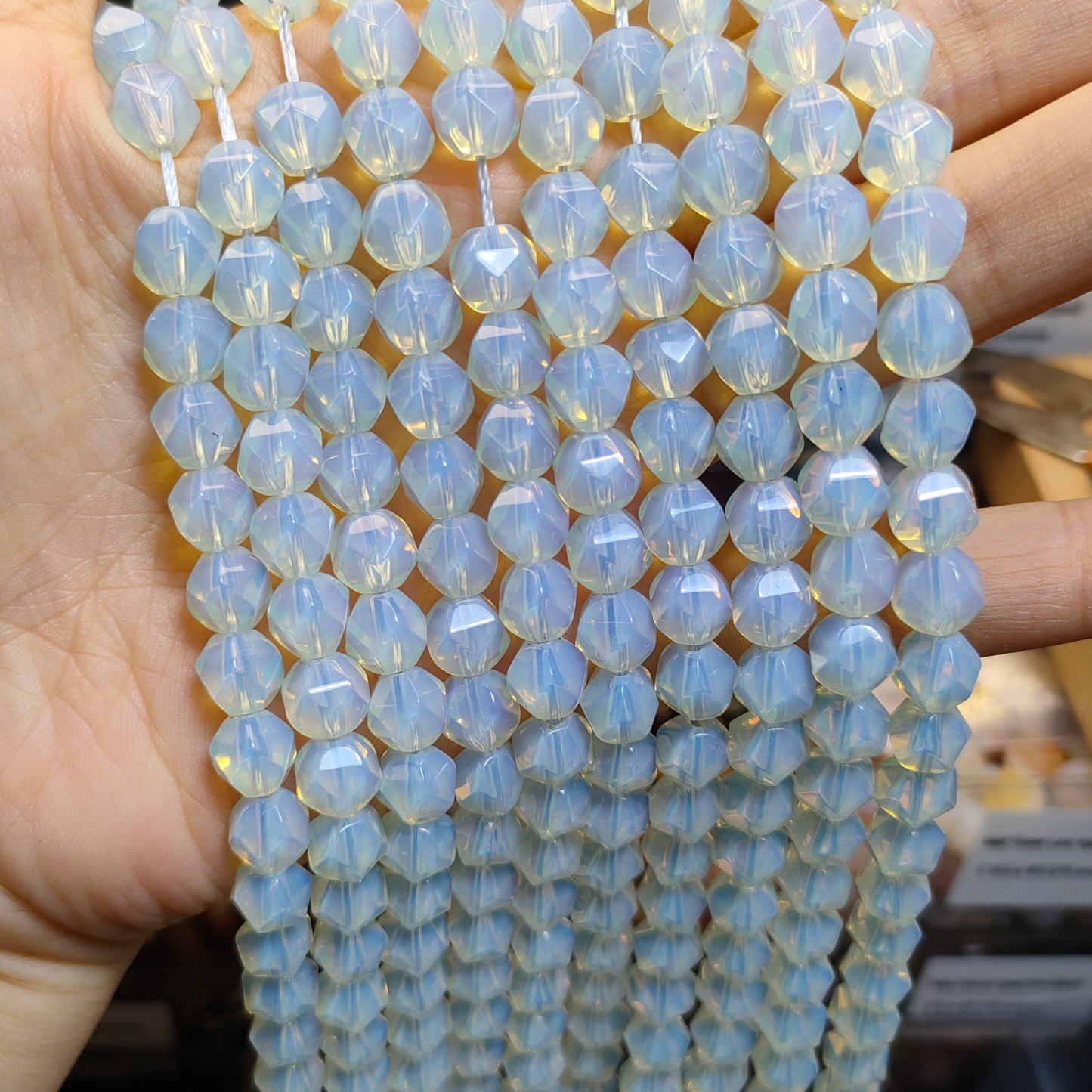 Link-G【Irregular shape】 Oval & Heart & Bamboo & Diamond& Donut & Barrel Beads & Chips DIY high quality Crysal