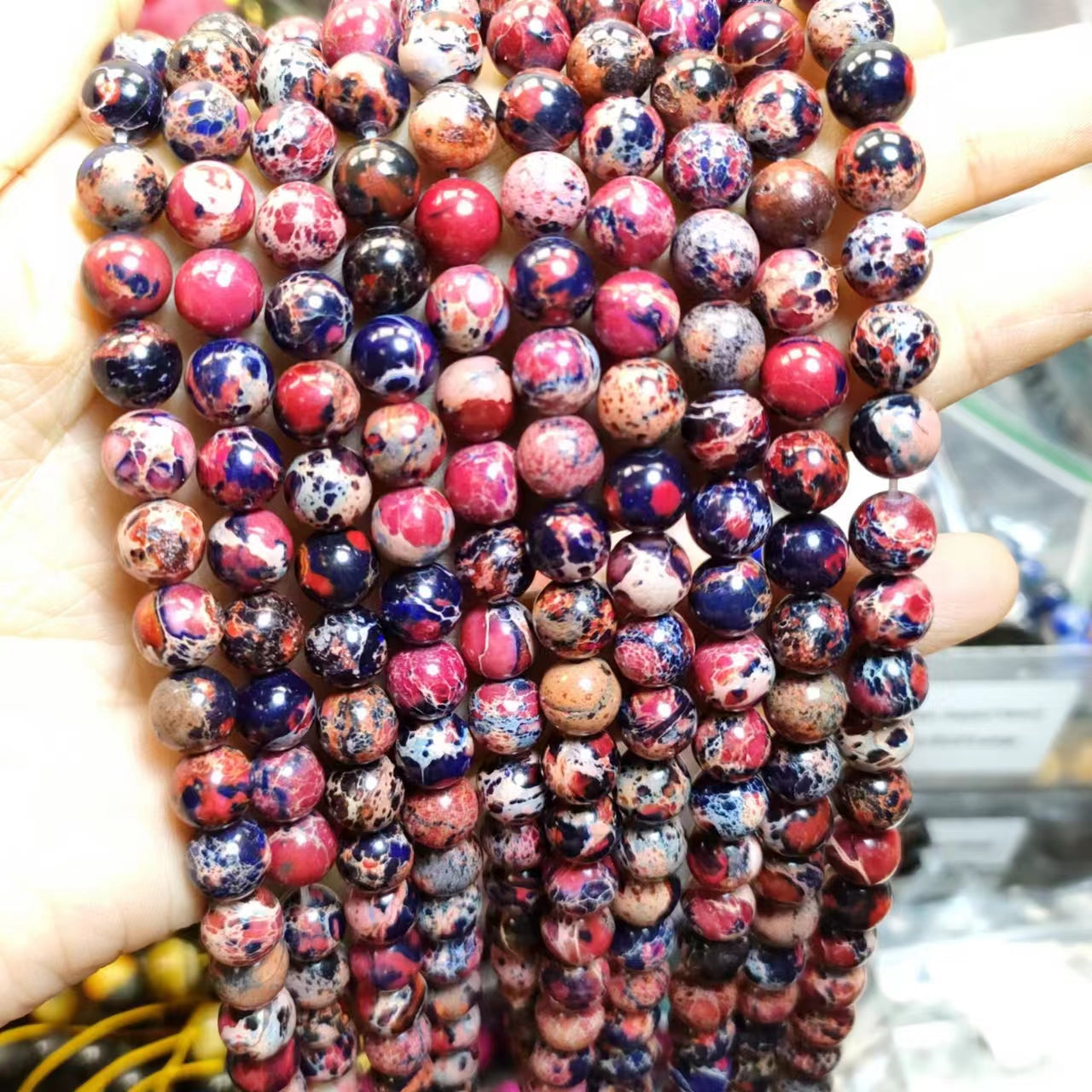 Link-D【VIP 8mm】(1 bowl=15 scoops or 3 strands)DIY high quality Crysal beads