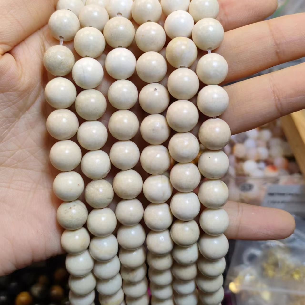 Link-B【6mm】(1 bowl=6 scoops or 3 strands) DIY high quality natural beads