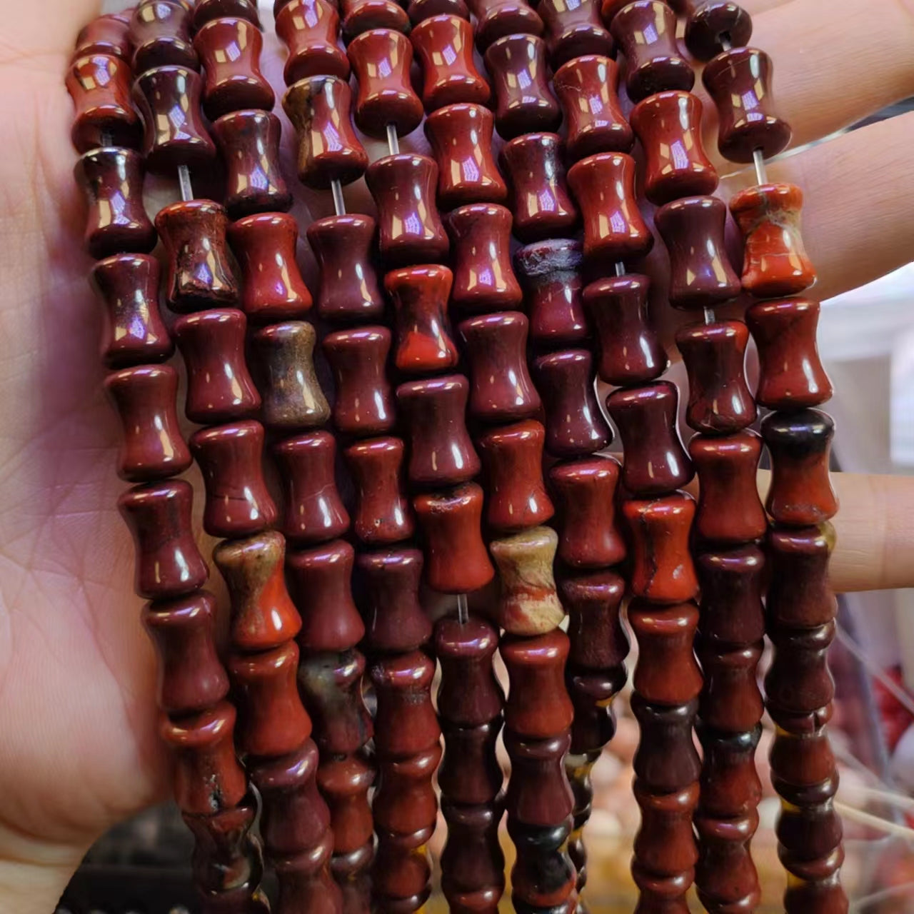 Link-G【Irregular shape】 Oval & Heart & Bamboo & Diamond& Donut & Barrel Beads & Chips DIY high quality Crysal