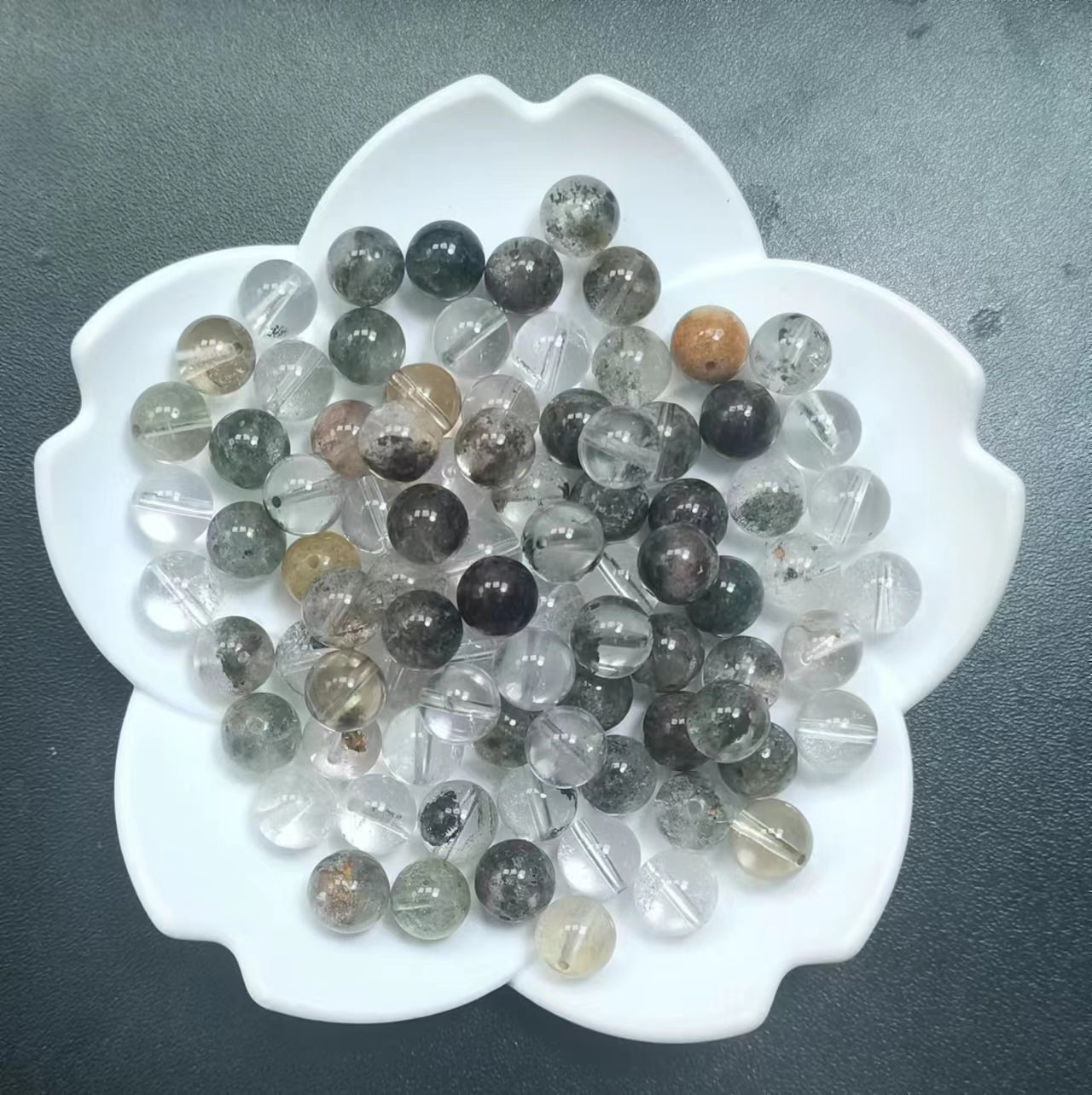 Link-D【VIP 8mm】(1 bowl=15 scoops or 3 strands)DIY high quality Crysal beads