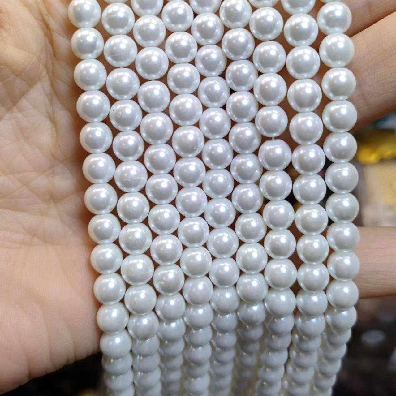 Link-B【6mm】(1 bowl=6 scoops or 3 strands) DIY high quality natural beads