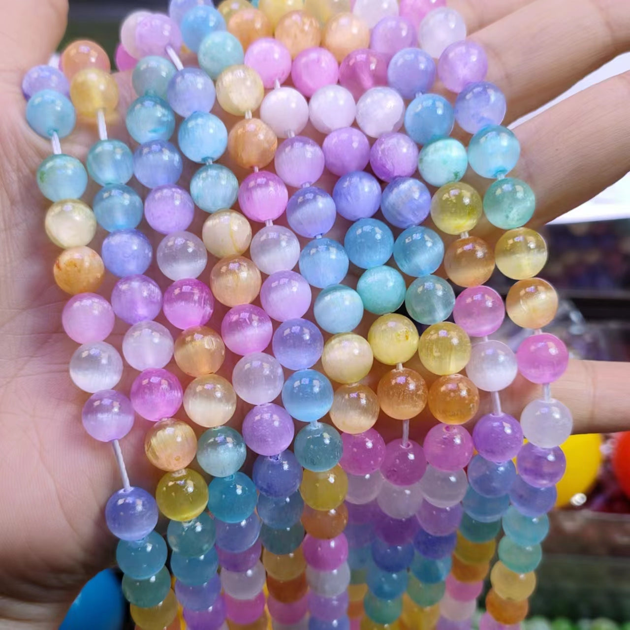 Link-E 【10mm】 (1 bowl = 15 scoops or 2 strnads) DIY high quality beads