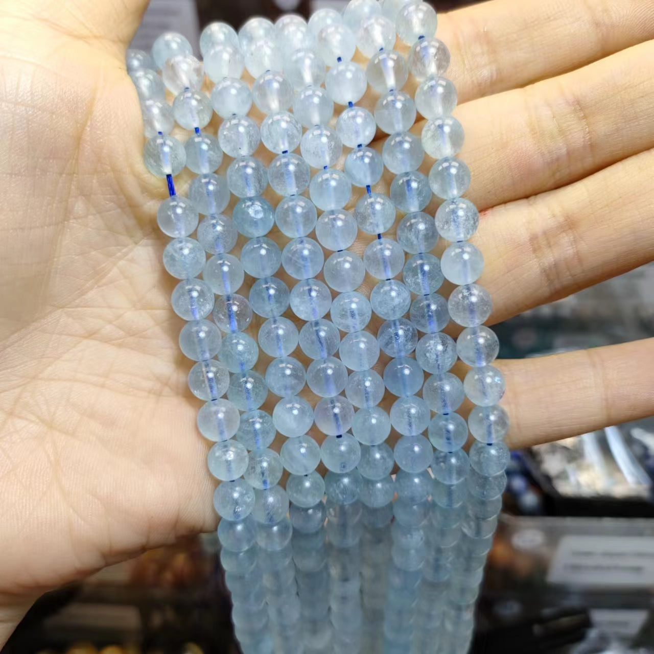 Link-B【6mm】(1 bowl=6 scoops or 3 strands) DIY high quality natural beads