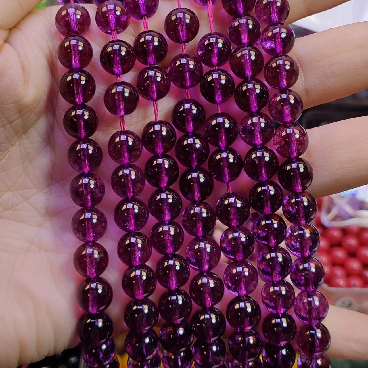 Link-B【6mm】(1 bowl=6 scoops or 3 strands) DIY high quality natural beads