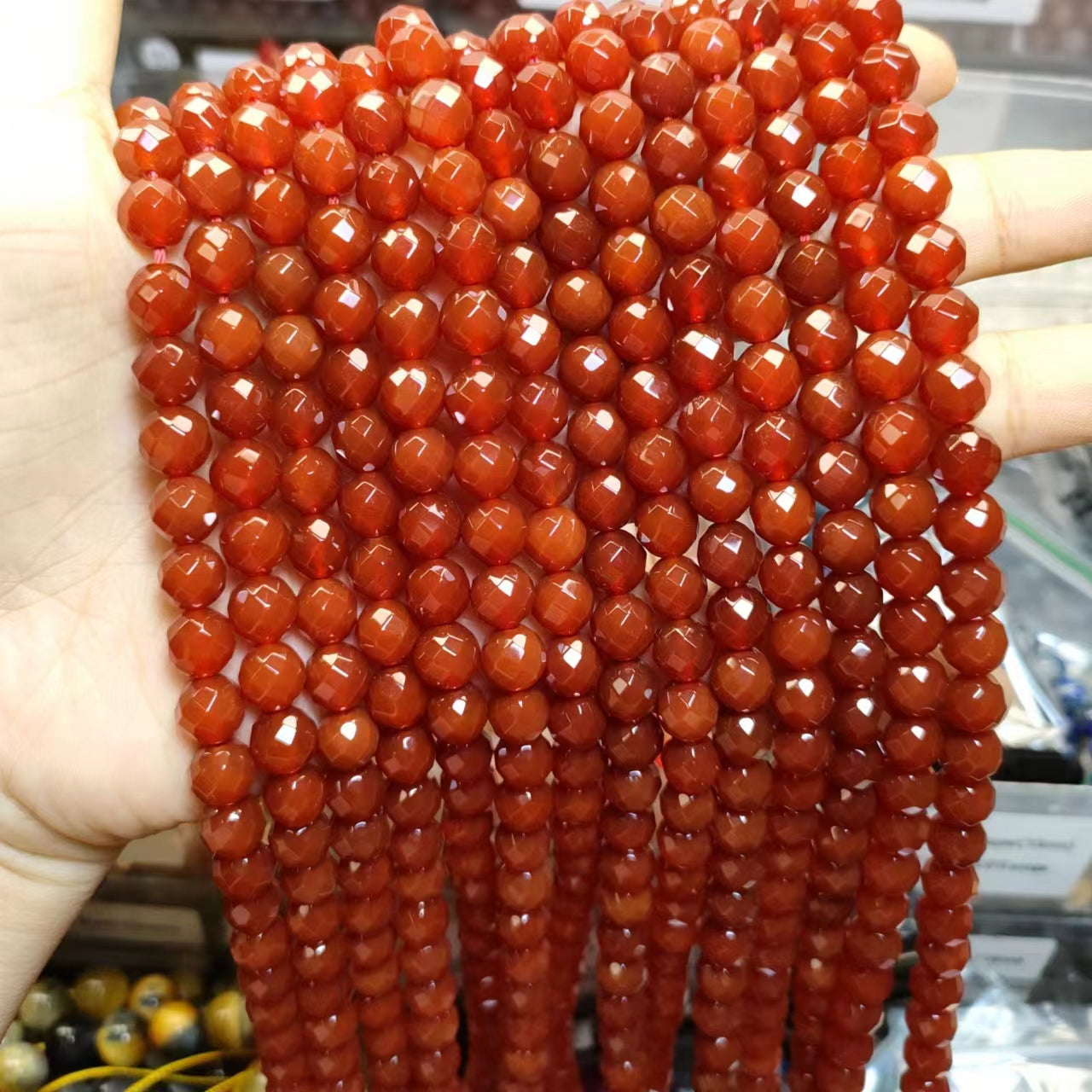 Link-B【6mm】(1 bowl=6 scoops or 3 strands) DIY high quality natural beads