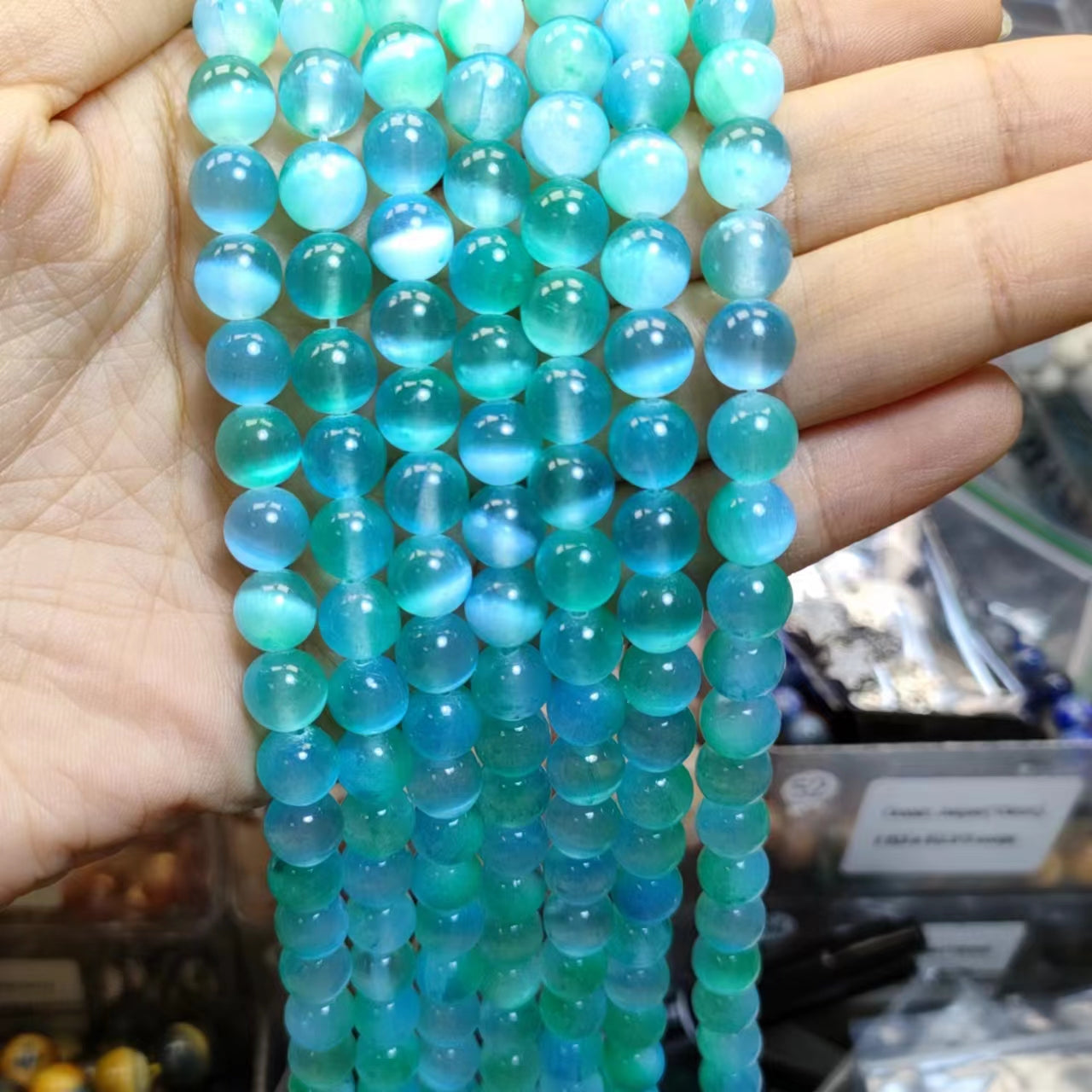 Link-D【VIP 8mm】(1 bowl=15 scoops or 3 strands)DIY high quality Crysal beads