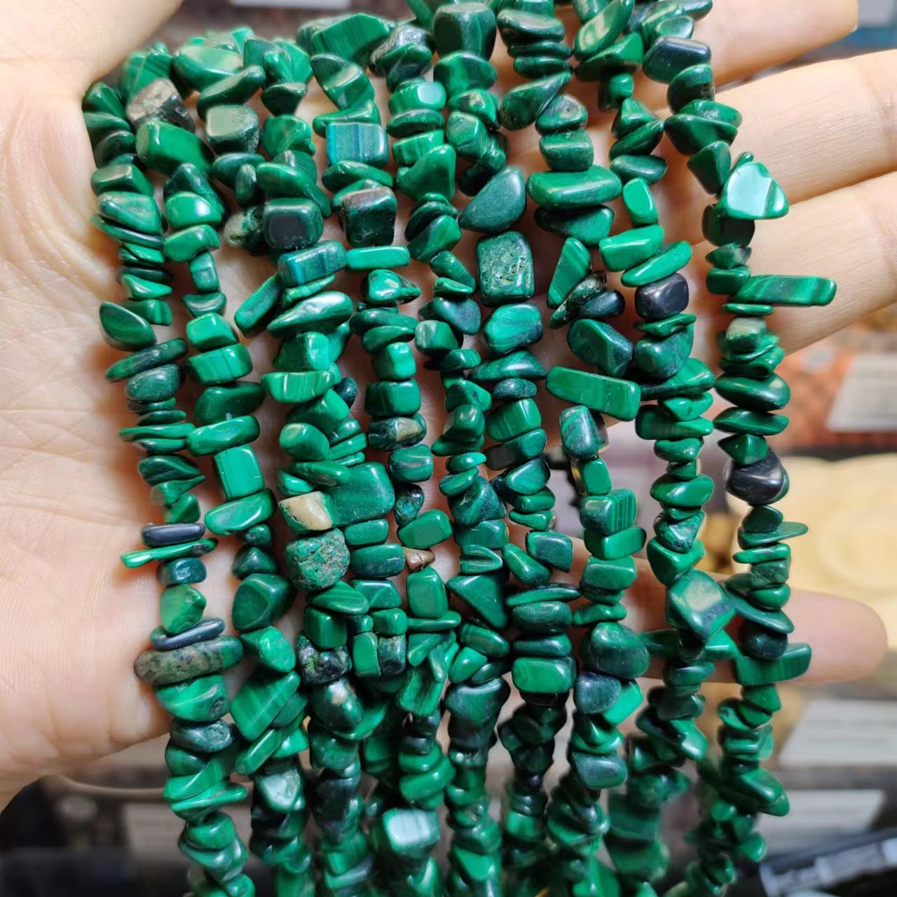 Link-G【Irregular shape】 Oval & Heart & Bamboo & Diamond& Donut & Barrel Beads & Chips DIY high quality Crysal