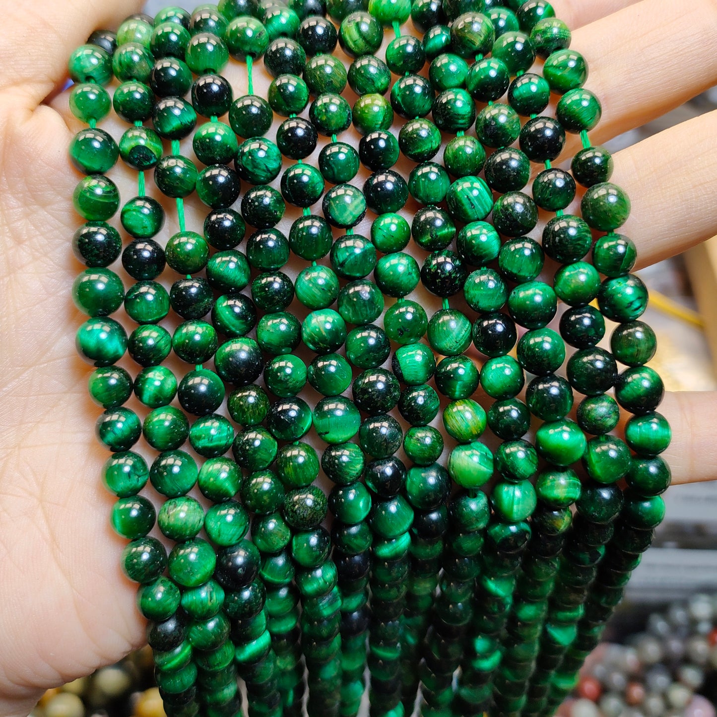 Link-B【6mm】(1 bowl=6 scoops or 3 strands) DIY high quality natural beads