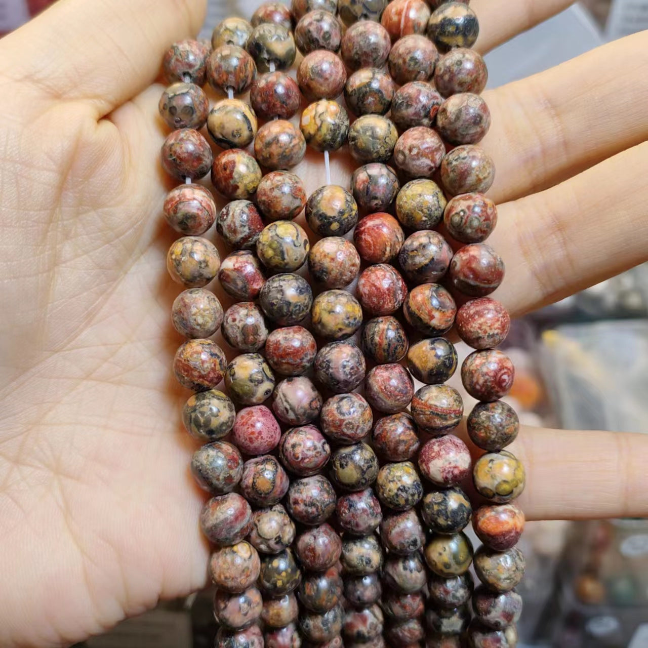 Link-C【8mm】(1 bowl=15 scoops or 3 strands) DIY High Quality Beads