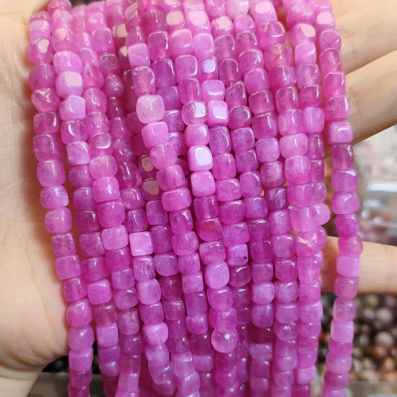 Link-G【Irregular shape】 Oval & Heart & Bamboo & Diamond& Donut & Barrel Beads & Chips DIY high quality Crysal