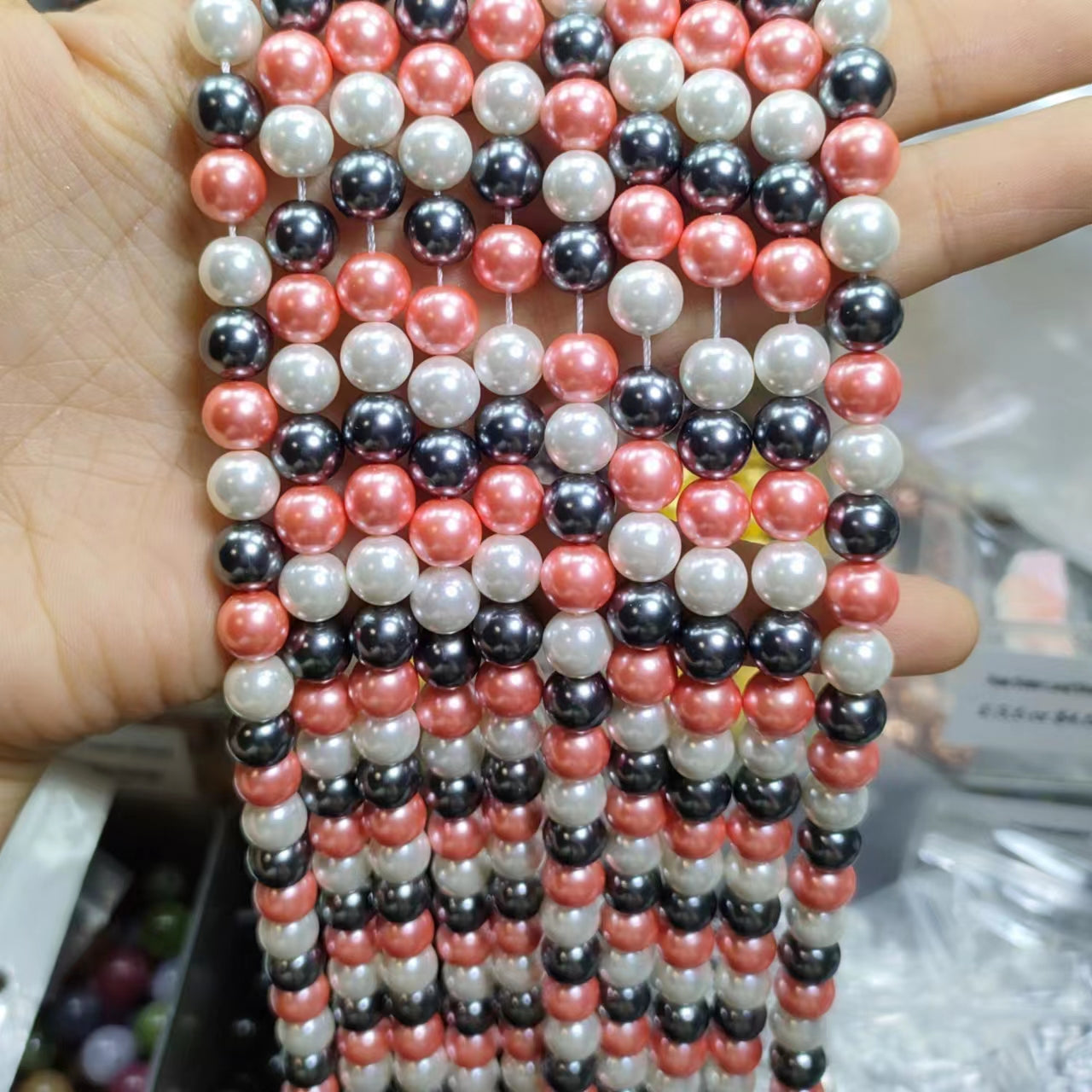 Link-E 【10mm】 (1 bowl = 15 scoops or 2 strnads) DIY high quality beads