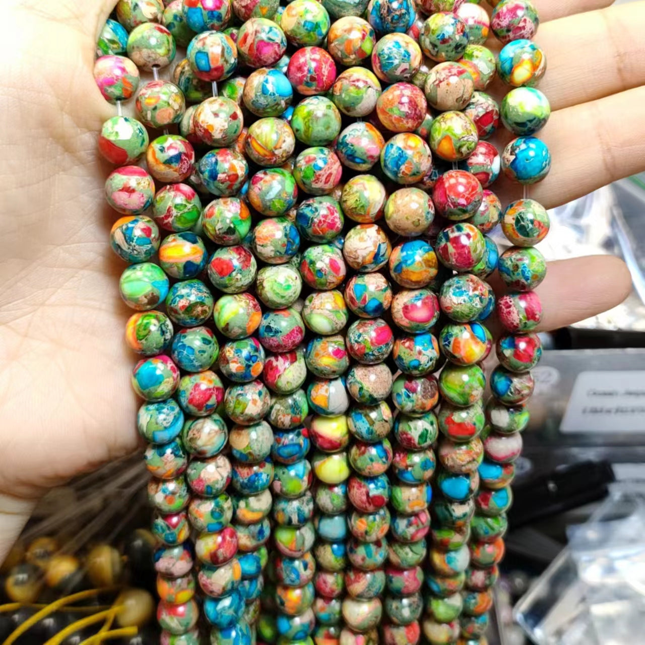 Link-D【VIP 8mm】(1 bowl=15 scoops or 3 strands)DIY high quality Crysal beads
