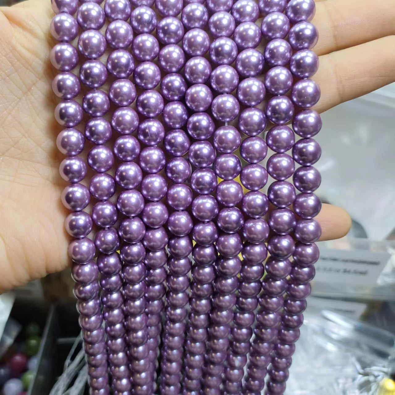 Link-B01【6mm】(1 bowl=6 scoops or 3 strands) DIY high quality natural beads