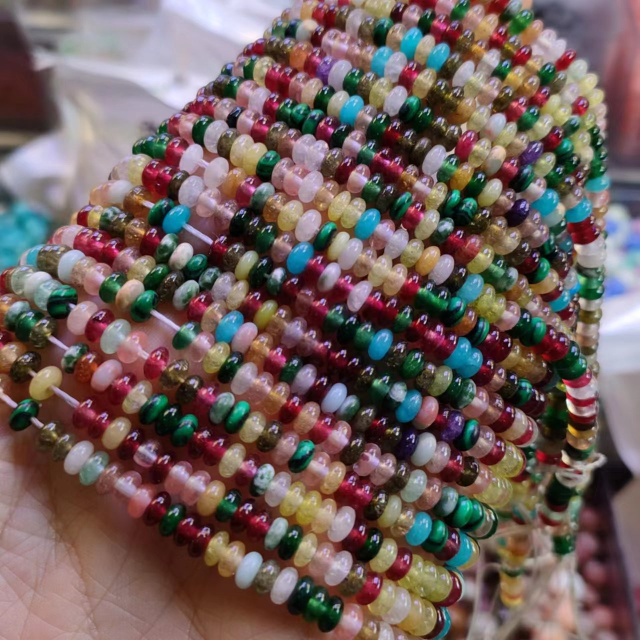 Link-G【Irregular shape】 Oval & Heart & Bamboo & Diamond& Donut & Barrel Beads & Chips DIY high quality Crysal