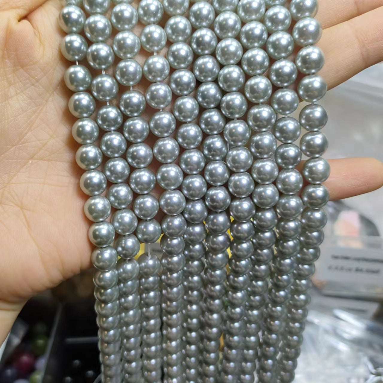 Link-B01【6mm】(1 bowl=6 scoops or 3 strands) DIY high quality natural beads
