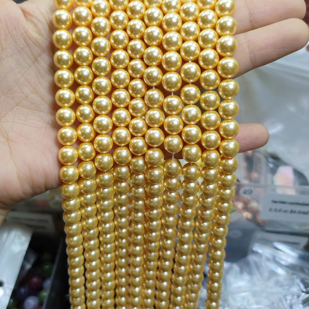 Link-E 【10mm】 (1 bowl = 15 scoops or 2 strnads) DIY high quality beads