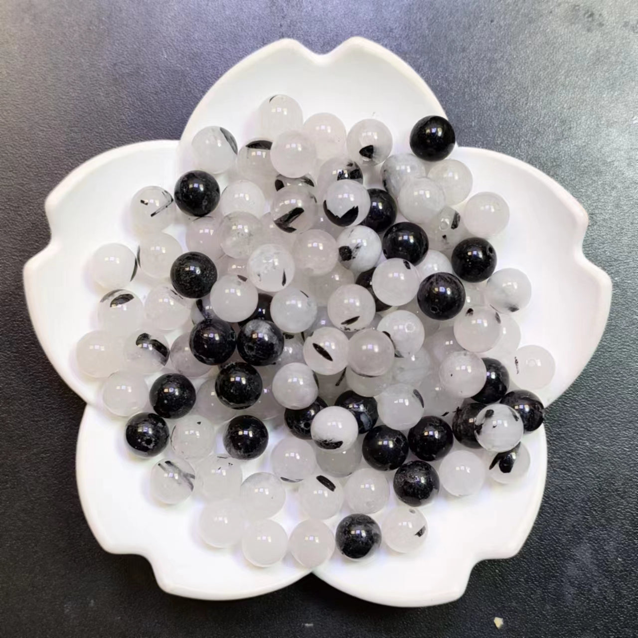 Link-D【VIP 8mm】(1 bowl=15 scoops or 3 strands)DIY high quality Crysal beads