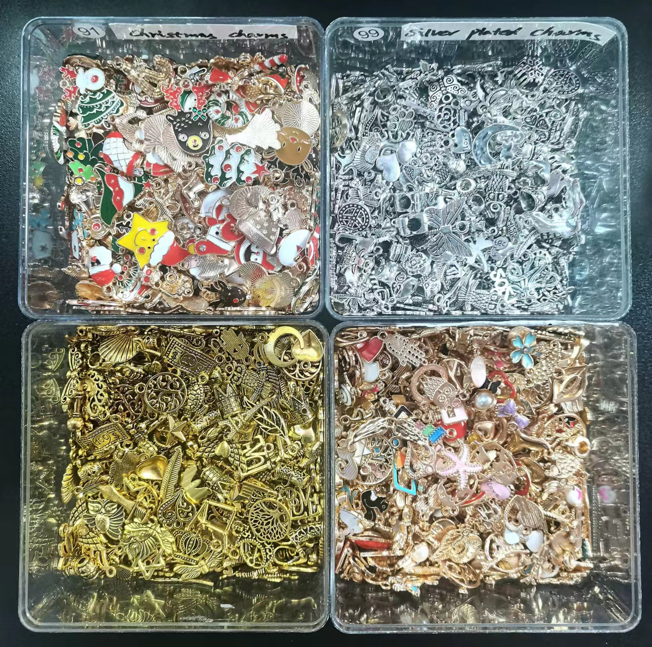 DIY bracelet Accessories charms & flower picecs & spacers & chains& open-ending rings&bead coated ring & flat bottom needle