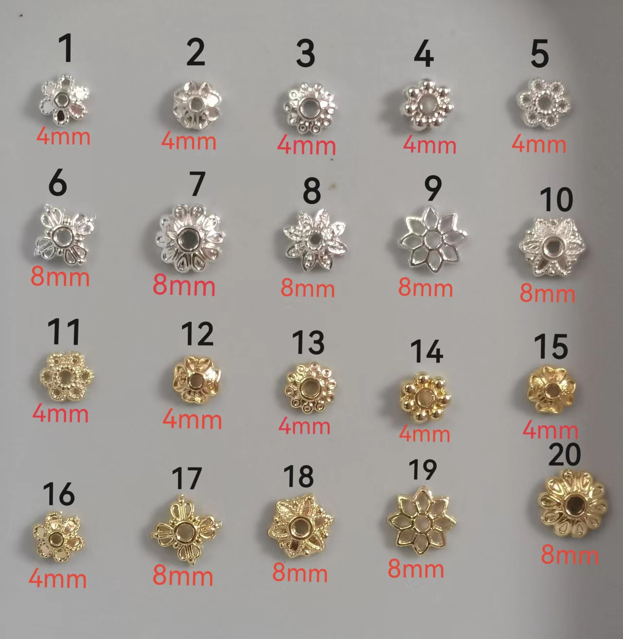 DIY bracelet Accessories charms & flower picecs & spacers & chains& open-ending rings&bead coated ring & flat bottom needle