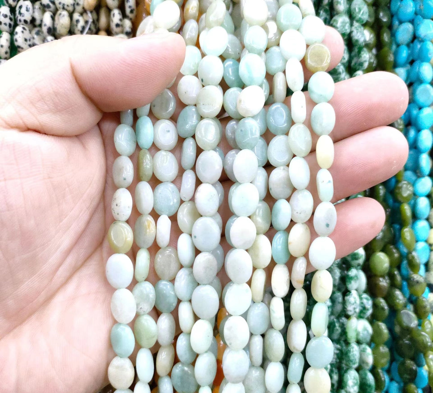Link-G【Irregular shape】 Oval & Heart & Bamboo & Diamond& Donut & Barrel Beads & Chips DIY high quality Crysal