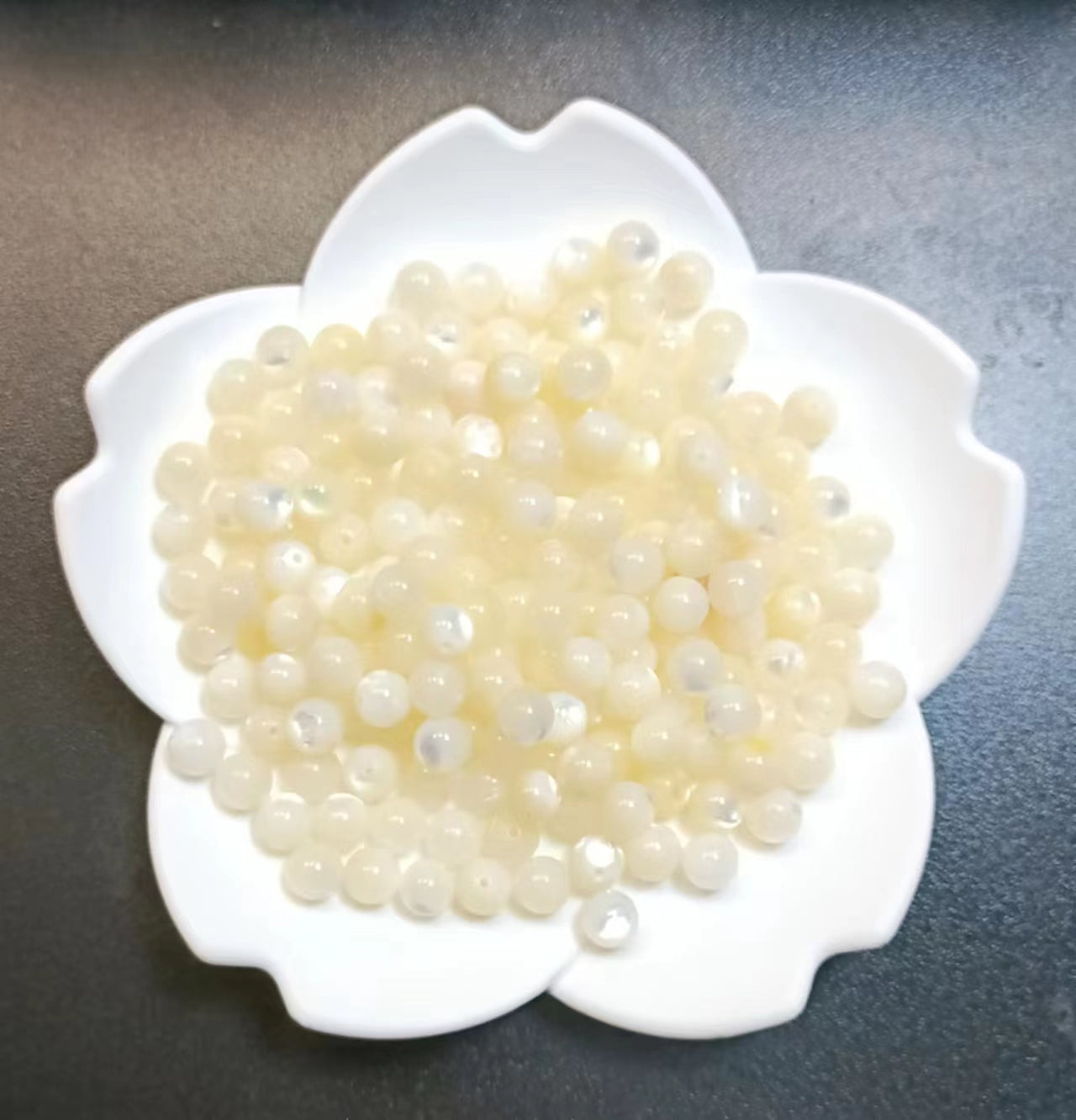 Link-B【6mm】(1 bowl=6 scoops or 3 strands) DIY high quality natural beads
