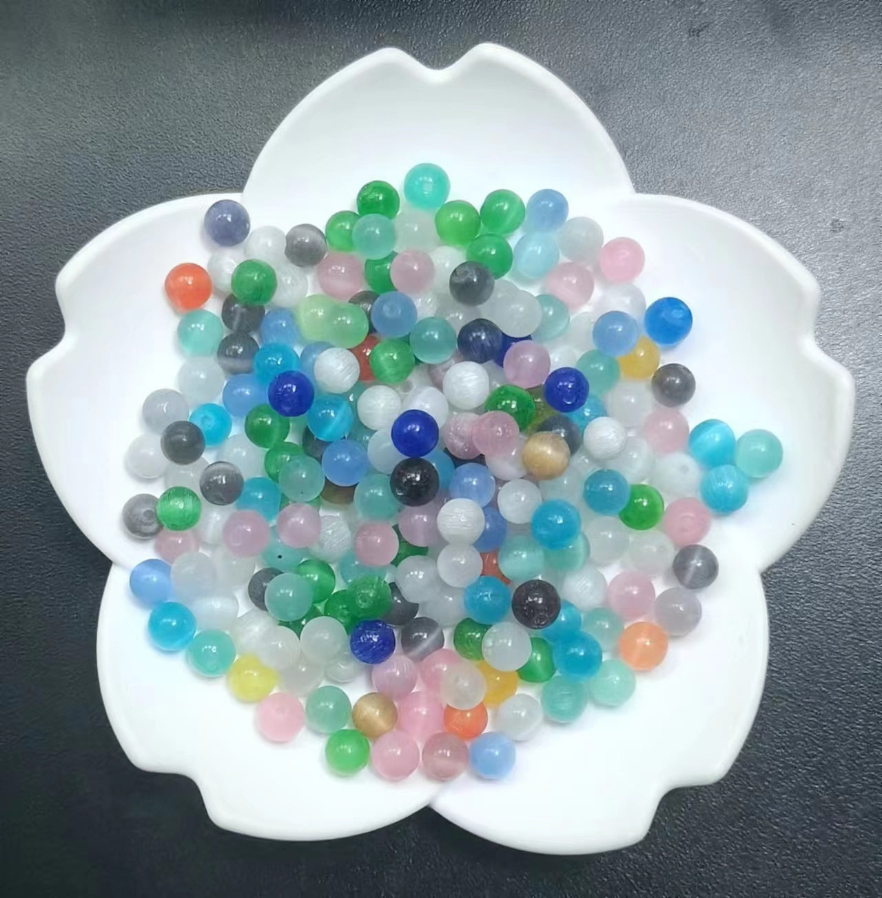 Link-B【6mm】(1 bowl=6 scoops or 3 strands) DIY high quality natural beads