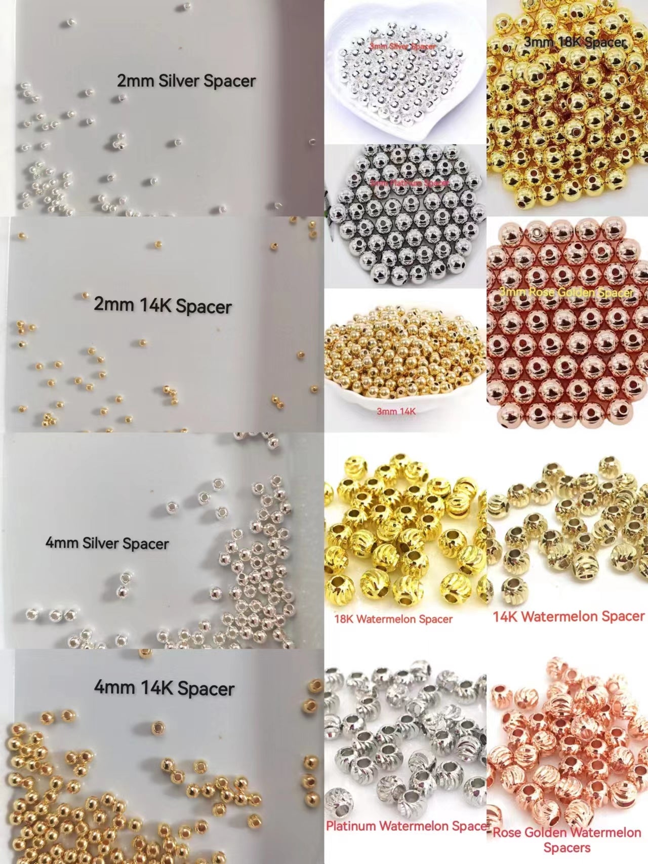 DIY bracelet Accessories charms & flower picecs & spacers & chains& open-ending rings&bead coated ring & flat bottom needle