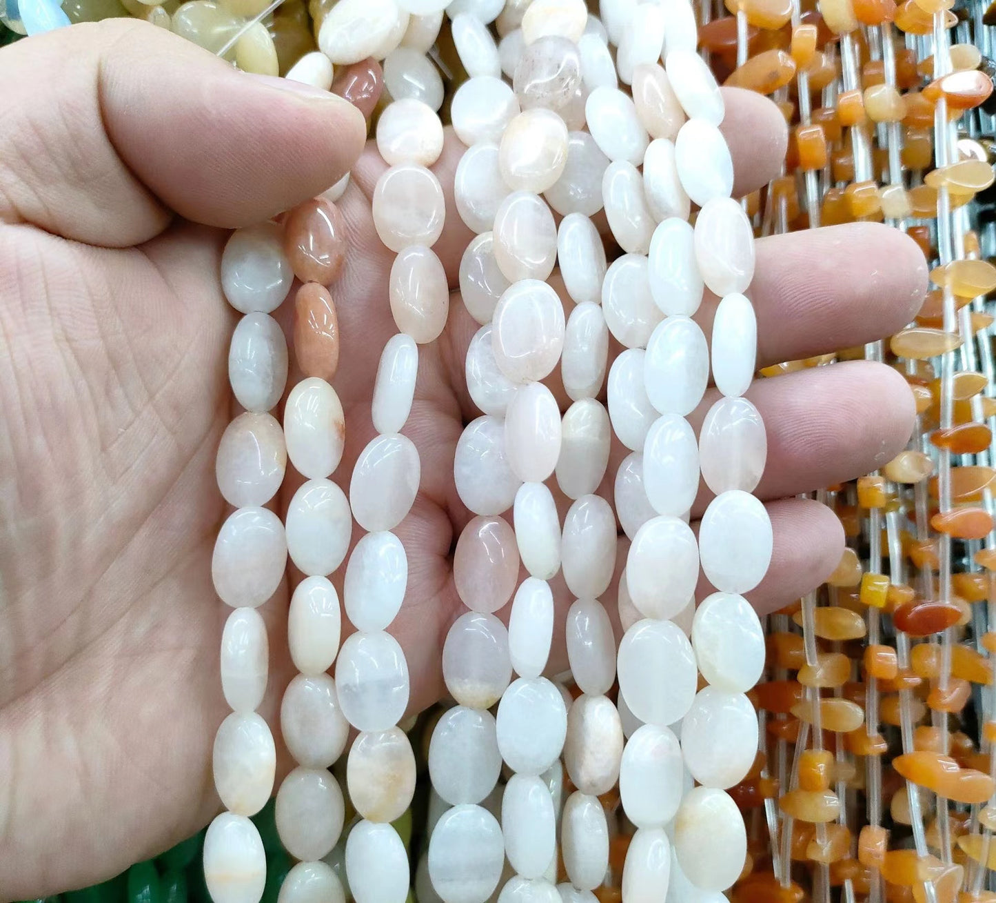 Link-G【Irregular shape】 Oval & Heart & Bamboo & Diamond& Donut & Barrel Beads & Chips DIY high quality Crysal