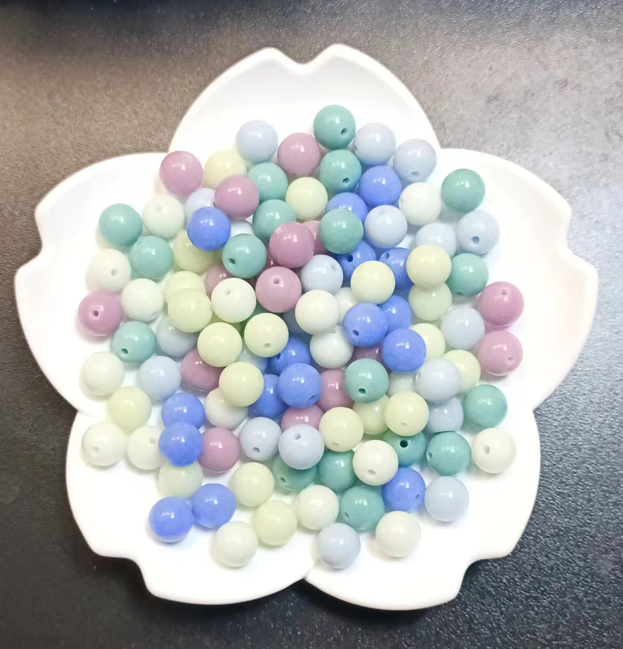Link-B【6mm】(1 bowl=6 scoops or 3 strands) DIY high quality natural beads