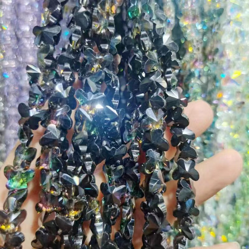 Link-G glass butterfly & Clover DIY high quality Crysal beads